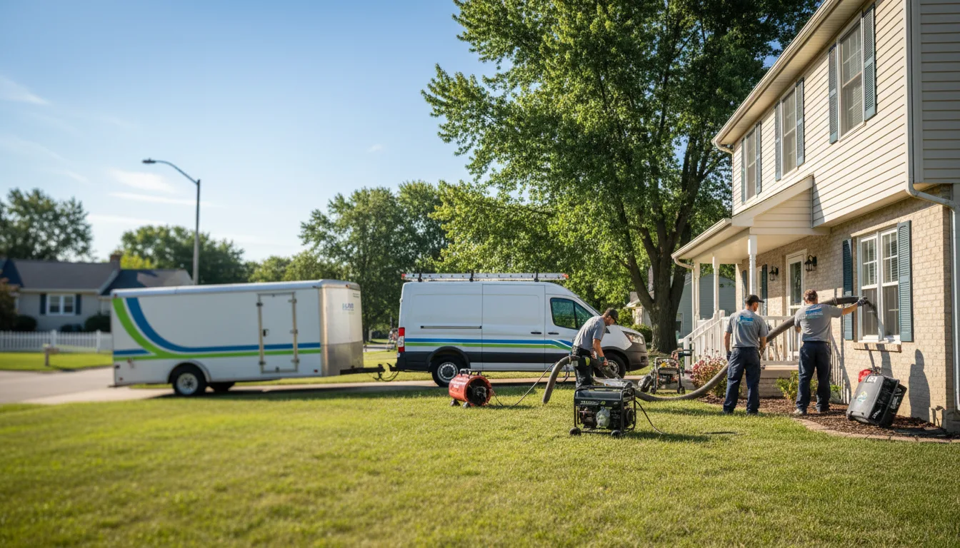 Flooded Basement Restoration And Cleanup With Repair in Rolling Meadows, IL near me